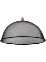 Esschert Design Fliegenhaube Schwarz L, Eisen, Buchenholz, 43x21.9 cm (DxH)