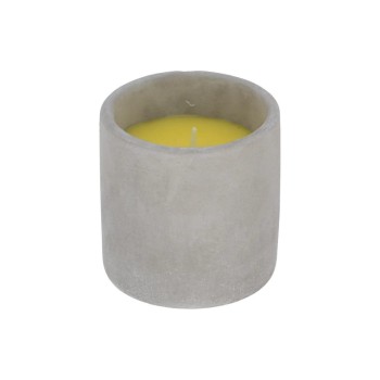 Esschert Citronella Kerze im ZementTopf L, yellow