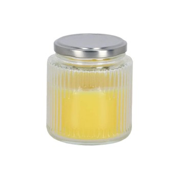 Esschert Citronella Kerze im Glas-Topf L, yellow