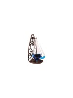 Esschert Design Baromètre Verre, avec support en fer, 0,5 l