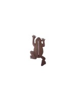 Esschert Design Thermomètre de jardin Fonte, marron, motif grenouille