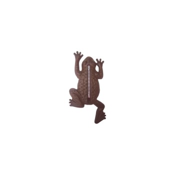 Esschert Design Thermomètre de jardin Fonte, marron, motif grenouille Esschert Design Thermomètre de jardin Fonte, marron, motif grenouille