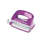 Leitz WOW Kleiner Locher NeXXt, violett metallic, 10 Blatt, Metall