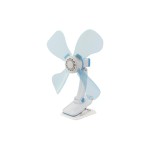 Eurotrail Ventilateur à pinces 12 V Bleu clair/Blanc