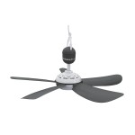 Deckenventilator 230V, Dunkel grey