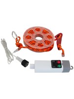 Deco-Abspannleinen mit Beleuchtung, Wiederaufladbar Orange