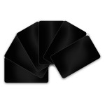 Evolis Ebauches de cartes 86 x 54 x 0.5 mm noir mat