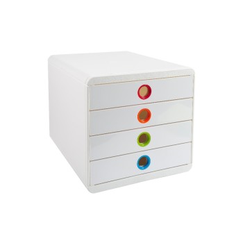 Exacompta Schubladenbox Pop-Box BlackOffice, A4+ white, 347 x 278 x 267 mm, 1 Stk Exacompta Schubladenbox Pop-Box BlackOffice, A4+ white, 347 x 278 x 267 mm, 1 Stk