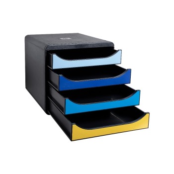 Exacompta Boîte à tiroirs Bee Blue Big Box Plus Exacompta Boîte à tiroirs Bee Blue Big Box Plus