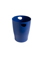 Exacompta Corbeille à papier Bee Blue Ecobin 15 l, Bleu marine