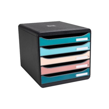 Exacompta Schubladenbox Big-Box Plus Skandi, 5 Schubladen 43mm Exacompta Schubladenbox Big-Box Plus Skandi, 5 Schubladen 43mm