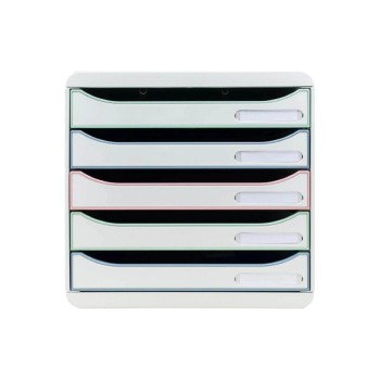 Exacompta BIG-BOX PLUS AutentiK, 5 Schubladen, A4+, recycling Kunststoff Exacompta BIG-BOX PLUS AutentiK, 5 Schubladen, A4+, recycling Kunststoff