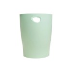 Exacompta Corbeille à papier Ecobin AutentiK, 15 l, vert sauge