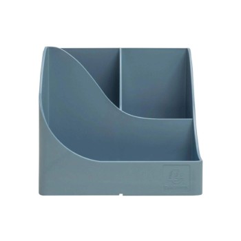 Exacompta Stifteköcher Pen-Wave AutentiK, bluegrau, 5 Fächer, recyc. Kunststoff Exacompta Stifteköcher Pen-Wave AutentiK, bluegrau, 5 Fächer, recyc. Kunststoff