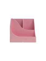 Exacompta Pot à crayons Pen Wave AutentiK, 5 compartiments, rose bonbon