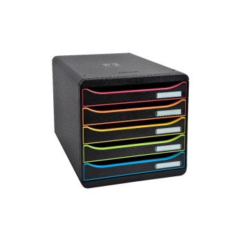 Exacompta BIG-BOX PLUS schwarz/harlekin, Ordnungsund Ablagebox, 5 off. Laden 43mm Exacompta BIG-BOX PLUS schwarz/harlekin, Ordnungsund Ablagebox, 5 off. Laden 43mm