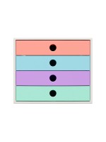 Exacompta Filibox A4+ Candy Tidy 4 tiroirs DIN A4+ en plastique