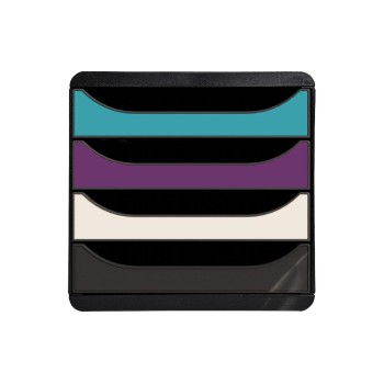 Exacompta Boîte à tiroirs Big-Box Titan A4+ plastique mat assorti