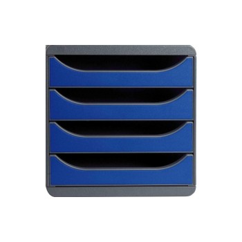 Exacompta BIG-BOX CLASSIC, Ordnungsund Ablagebox, 4 off. Laden, blau Exacompta BIG-BOX CLASSIC, Ordnungsund Ablagebox, 4 off. Laden, blau