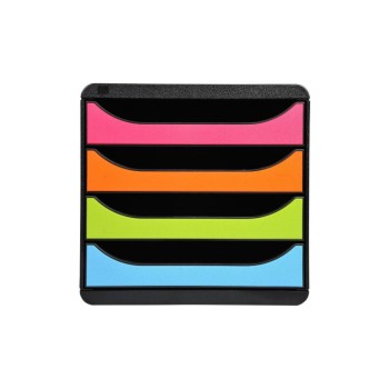 Exacompta BIG-BOX Harlekin schwarz, Ordnungsund Ablagebox, 4 off. Schubladen Exacompta BIG-BOX Harlekin schwarz, Ordnungsund Ablagebox, 4 off. Schubladen