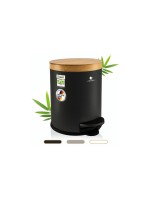 Exitoso Poubelle à pédale avec couvercle Softclose 5 l, Noir