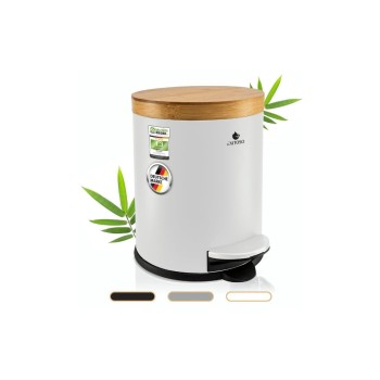 Exitoso Abfalleimer 5L white, Treteimer, Kosmetikeimer, Abfalleimer Exitoso Abfalleimer 5L white, Treteimer, Kosmetikeimer, Abfalleimer