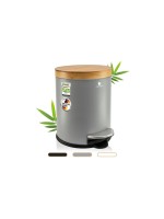 Exitoso Poubelle à pédale avec couvercle Softclose 5 l, Gris
