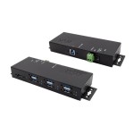 exSys EX-1189HMVS-3, 7x USB 3.0, Metall,, DC Terminal Block mit 7-24V