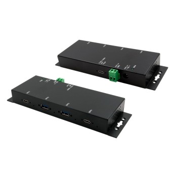 exSys EX-1234HMVS, 4x USB 3.1 HUB Gen2, 2x C- and A-Anschluss, Din Rail Kit exSys EX-1234HMVS, 4x USB 3.1 HUB Gen2, 2x C- and A-Anschluss, Din Rail Kit