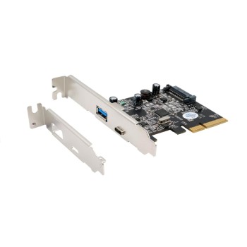 Exsys PCIe EX-12002-2, 2 Port USB 3.2 Gen2, Karte mit 1x A– und C Anschluss (Asmedia) Exsys PCIe EX-12002-2, 2 Port USB 3.2 Gen2, Karte mit 1x A– und C Anschluss (Asmedia)