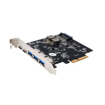Exsys PCIe EX-12006, 5 Port USB 3.2 Gen2, Karte mit 3x A– und 2x C Anschluss(Asmedia) Exsys PCIe EX-12006, 5 Port USB 3.2 Gen2, Karte mit 3x A– und 2x C Anschluss(Asmedia)