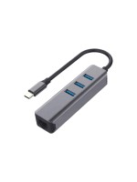 exSys EX-1133-N-3, 3x USB 3.2 HUB, with 3 USB Ports and 1x Ethernet