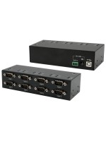 Exsys USB 2.0 zu 8x seriell RS-232 Ports, Metallgehäuse (FTDI Chipsatz)
