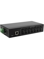 Exsys 7-Port USB 2.0 HUB für Tisch, Wand, und DIN-Rail Montage, 15KV ESD Schutz