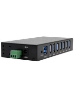 Exsys 7-Ports USB 3.2 Gen 1 HUB für Tisch, Wand und DIN-Rail, 15KV ESD Schutz