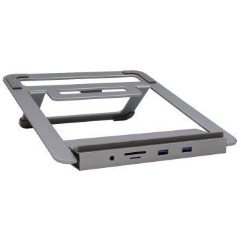 Exsys 12in1 USB-C Dockstation with Notebook, Stand for Notebook, Matebook and MacBook