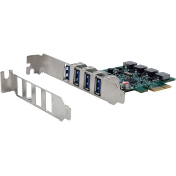 Exsys 4-Port USB 3.2 Gen 1 PCIe Karte, with Self Power, 3A (Renesas)
