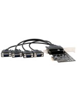 Exsys PCIe 4S Seriell RS-232 Karte, with Octopus cable (ASIX Chipsatz)