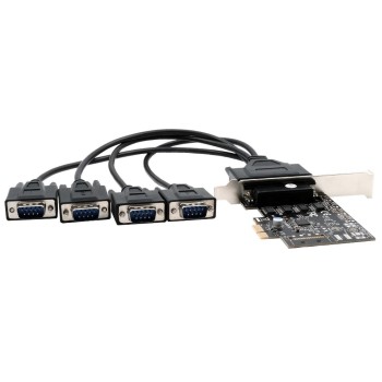 Exsys PCIe 4S Seriell RS-232 Karte, mit Octopus Kabel (ASIX Chipsatz) Exsys PCIe 4S Seriell RS-232 Karte, mit Octopus Kabel (ASIX Chipsatz)
