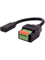 EXSYS EX-49122, USB-C Terminal Block Adap., USB 2.0, 5-pin Terminal Block
