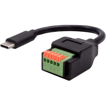 EXSYS EX-49123, USB-C Terminal Block Adap., USB 2.0, 5-pin Terminal Block EXSYS EX-49123, USB-C Terminal Block Adap., USB 2.0, 5-pin Terminal Block