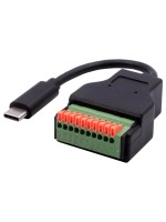 EXSYS EX-49125, USB-C Terminal Block Adap., USB 2.0, 10-pin Terminal Block