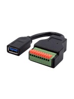 Exsys Adaptateur USB 3.1 Prise USB A - Bloc de terminaison 10-pin