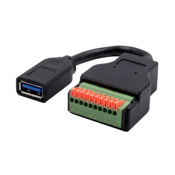 EXSYS EX-49126, USB-A Terminal Block Adap., USB 3.2, 10-pin Terminal Block EXSYS EX-49126, USB-A Terminal Block Adap., USB 3.2, 10-pin Terminal Block