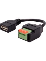 Exsys Adaptateur USB 2.0 Prise USB A - Bloc de terminaison 5 broches
