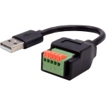 EXSYS EX-49129, USB-A Terminal Block Adap., USB 2.0, 5-pin Terminal Block