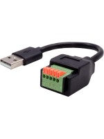 Exsys Adaptateur USB 2.0 Connecteur USB A - Bloc de terminaison 5 broches