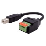 EXSYS EX-49131, USB-B Terminal Block Adap., USB 2.0, 5-pin Terminal Block