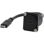 EXSYS EX-49166, D-Typ Adapter USB-C, USB 3.2 Gen2, Buchse-Stecker, 20cm
