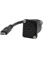 Exsys Adaptateur USB 3.1 Câble de type D Connecteur USB C - Prise USB C